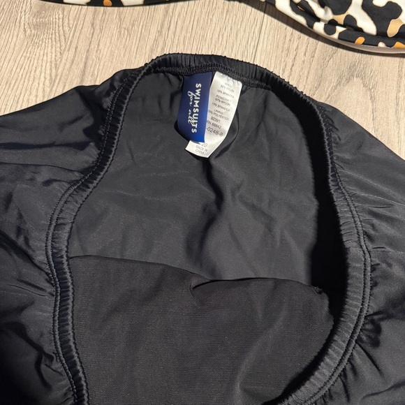 swimsuits for all cheetah print twisted top and swim skirt bottoms size 18/20 - Picture 2 of 4